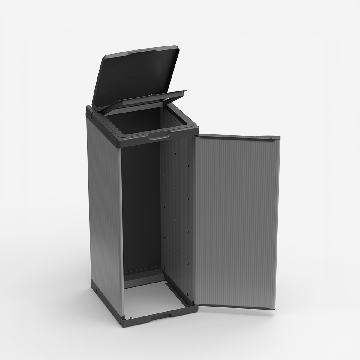 Soporte móvil para bolsa con tapa para recogida selectiva Portasacco Mono