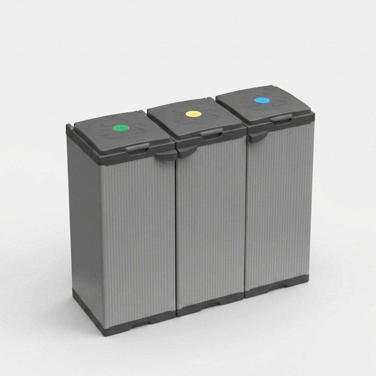 Soporte móvil para bolsas de reciclaje Portasacchi Tris