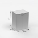 Mueble cubrelavadora para exterior e interior de resina Armonia