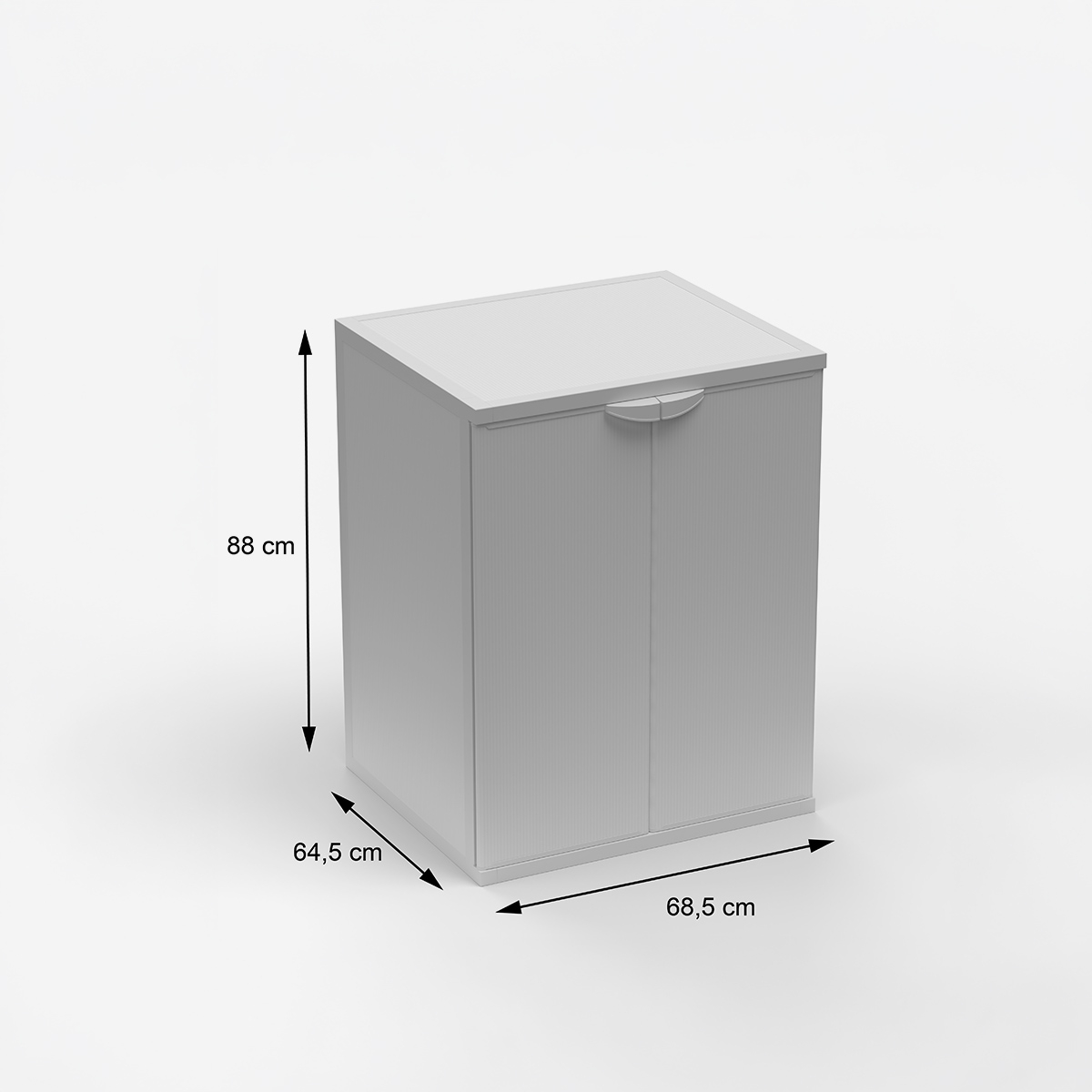 Mueble cubrelavadora para exterior e interior de resina Armonia