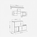 Garderobenmöbel mit Schuhschrank und Kleiderhaken Holdon