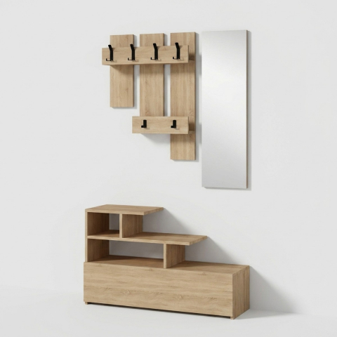 Meuble d’entrée avec miroir