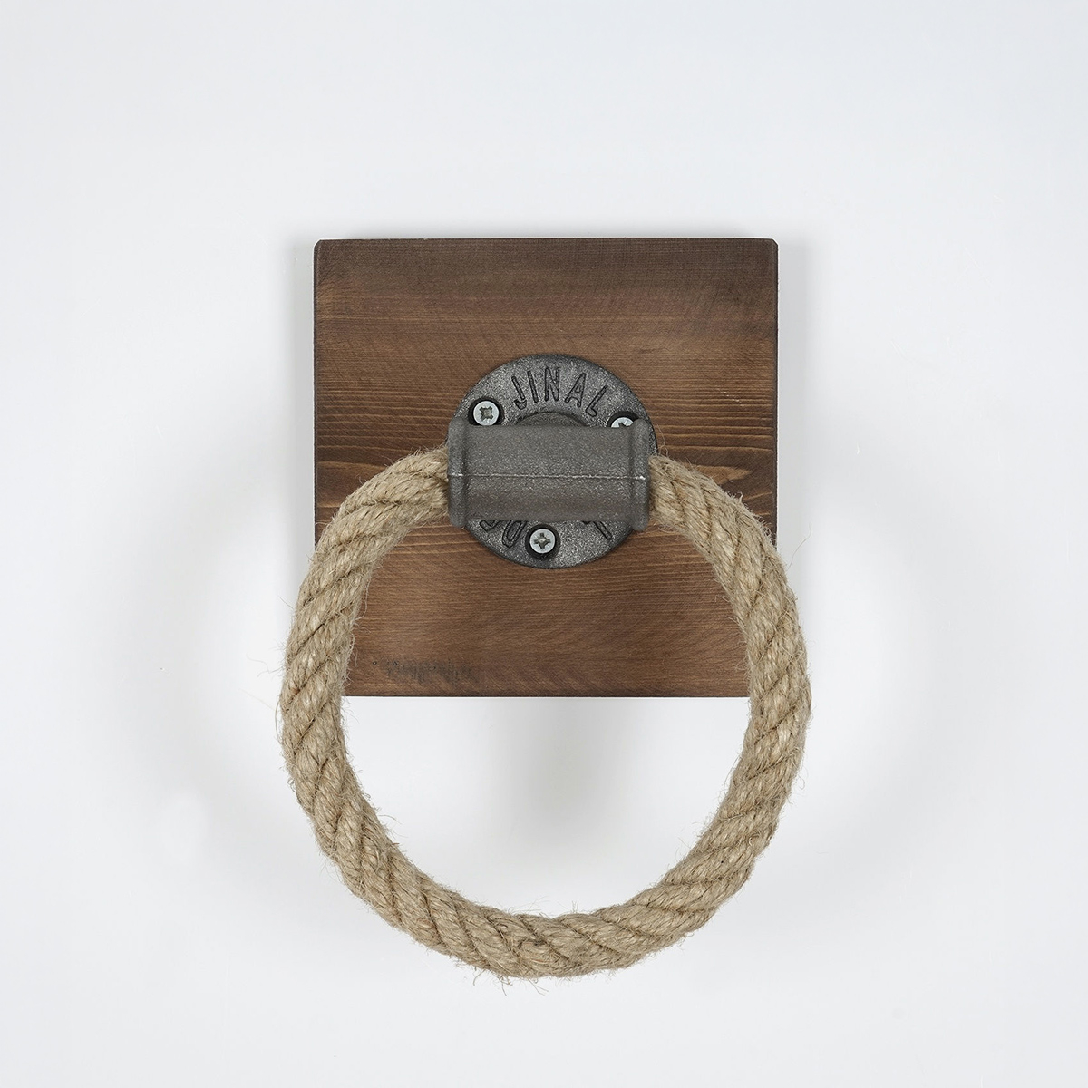Wand-Handtuchhalter aus Holz und Metall Hearth