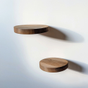 Estante de pared decorativo de madera maciza Othyrix