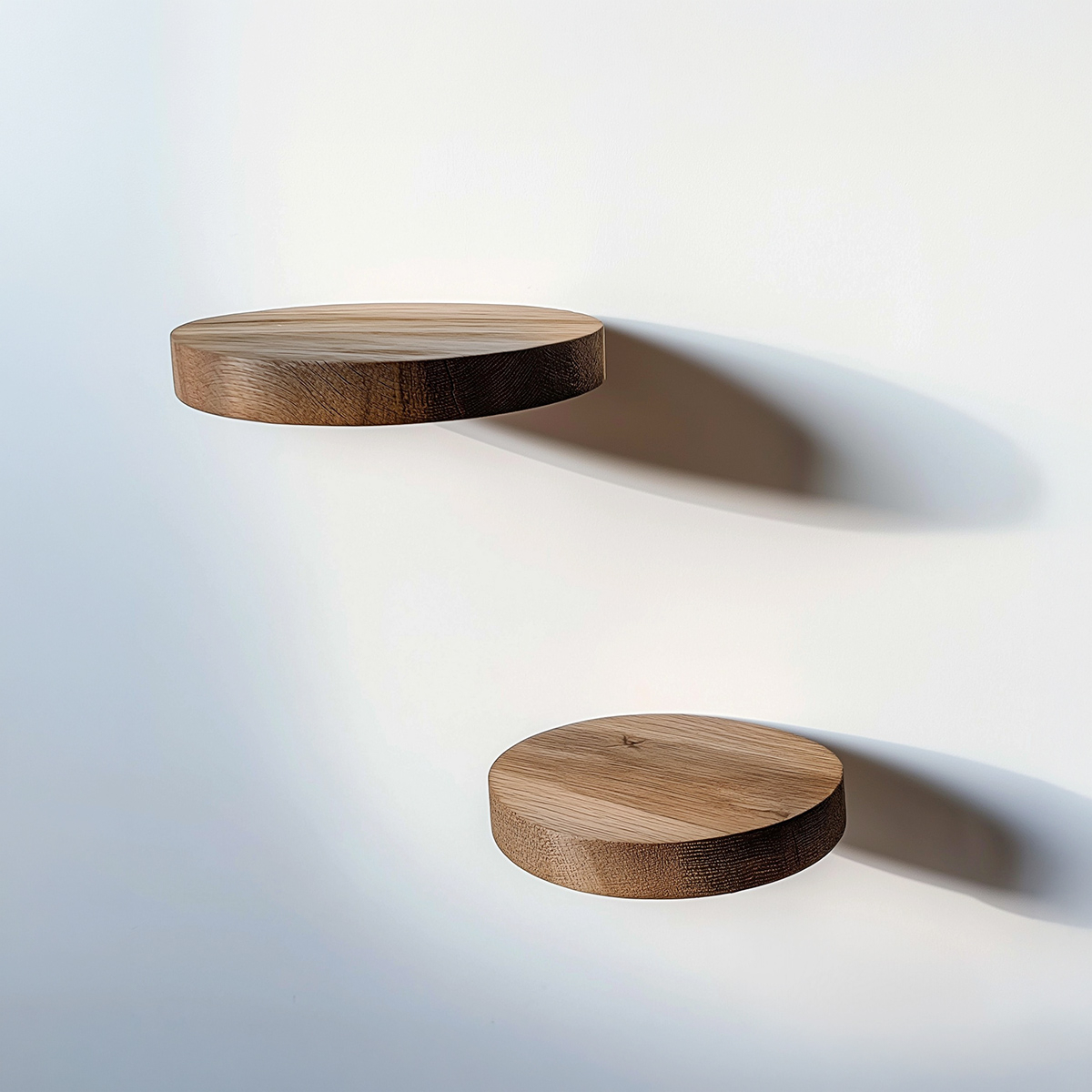 Estante de pared decorativo de madera maciza Othyrix
