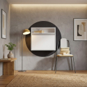Klappbarer Wand-Schreibtisch mit Regalen Optimum