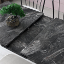 Mesa de comedor extensible con patas de metal 120/150x70 Ay