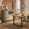 Mueble multiusos ahorraespacio con estantes y puertas Korithis
