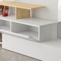 Mueble de recibidor con espejo y perchero Ramda