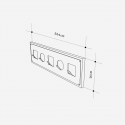 Perchero de pared moderno con ganchos Icon