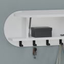 Perchero de pared con estante contenedor Kroma