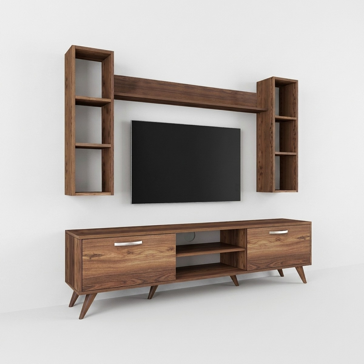 Mueble de pared para TV con estantes y módulos de almacenaje Myrin