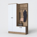 Garderobenmöbel mit Kleiderständer und Schuhschrank Veltor