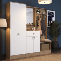 Mueble de entrada con perchero y espejo Sylth