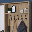 Mueble de entrada con perchero y espejo Sylth