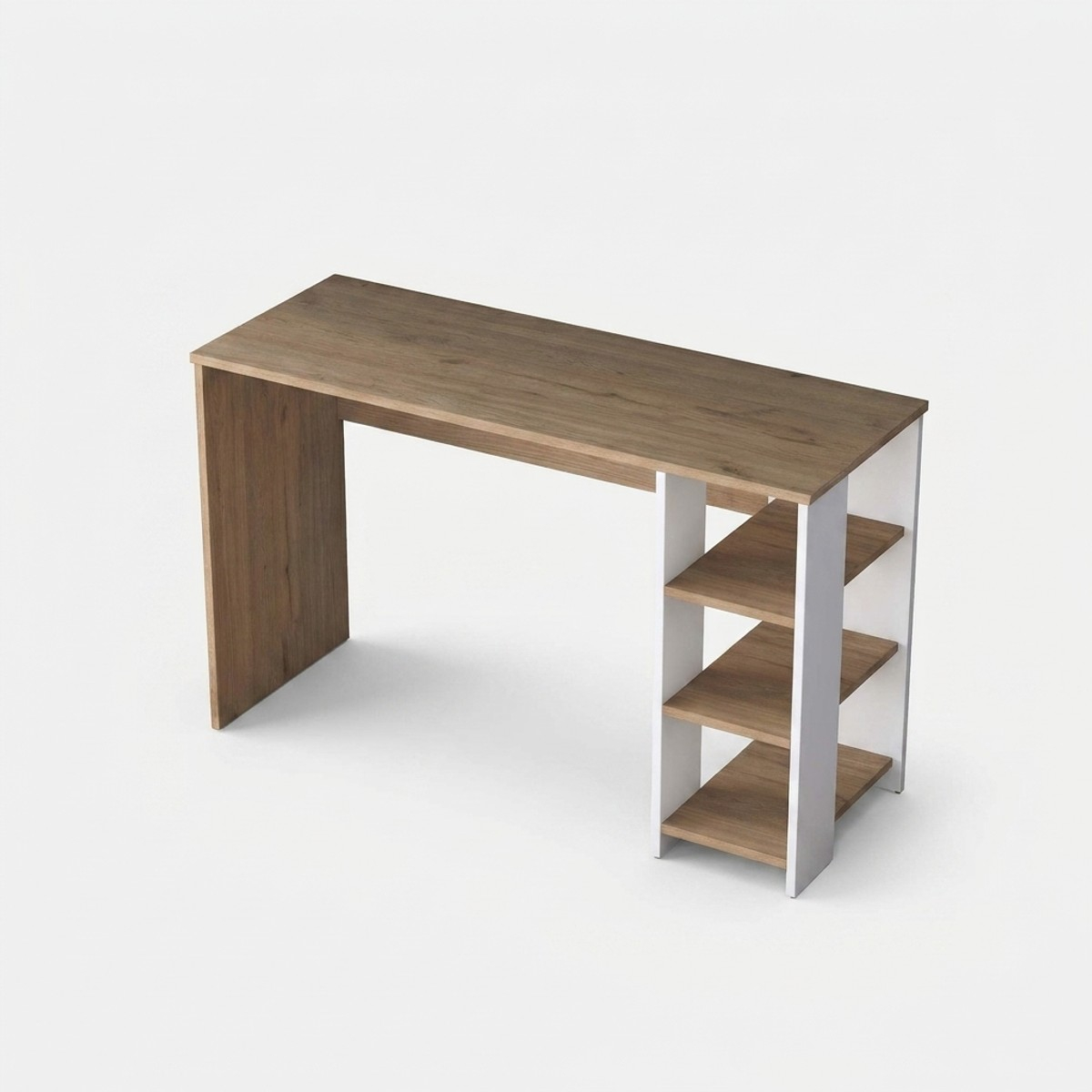 Escritorio con estanterías ahorraespacio para estudio Opal