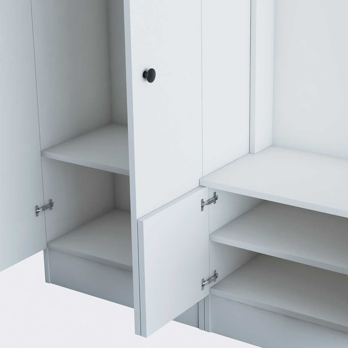 Mueble recibidor con perchero y armario ropero Nythos