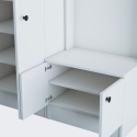 Mueble recibidor con perchero, zapatero y armario Korith
