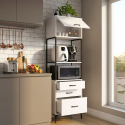 Platzsparender Mehrzweckschrank mit Regalen und Schubladen Linear