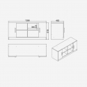 Set de muebles de oficina con escritorio y contenedores Vaelith
