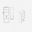 Set de muebles de oficina con escritorio y armarios Korithor