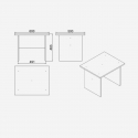 Set de muebles de oficina con escritorio y armarios Korithor
