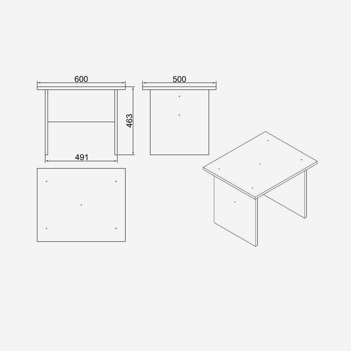 Set de muebles de oficina con escritorio y armarios Korithor