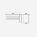 Set de muebles de oficina con escritorio y armarios Korithor