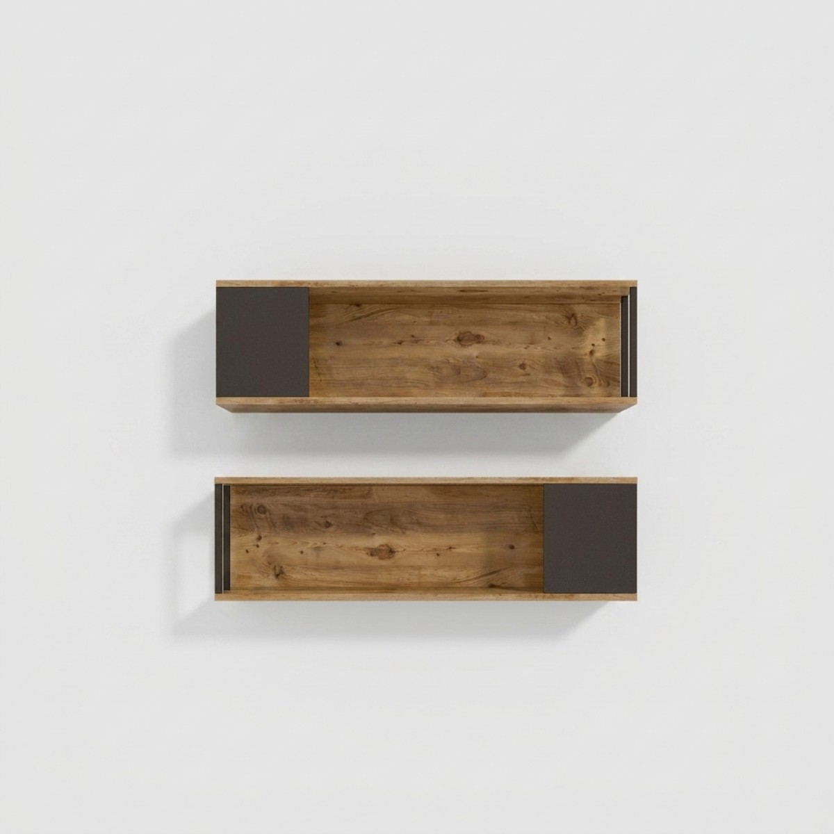Estantes de pared modernos, juego de 2 piezas Krenith