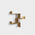 Estante de pared de diseño en madera engineered Theronis