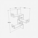 Estante de pared de diseño en madera engineered Theronis