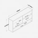 Mueble alto de cocina con estante y ganchos para tazas Prisma
