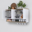 Mueble alto de cocina con estante y ganchos para tazas Prisma