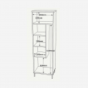 Armoire de rangement gain de place avec étagères Shelter