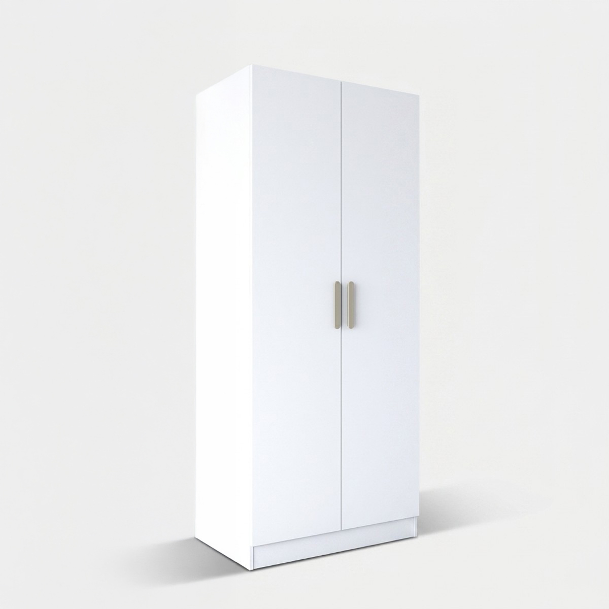 Kleiderschrank mit 2 Türen und doppelter Kleiderstange Veltaroth