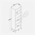 Mehrzweckschrank 2-türig platzsparend Monolite