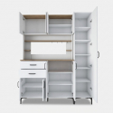 Aparador despensa multiusos con puertas y cajones Element