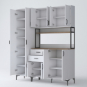 Mehrzweck-Küchenschrank mit Schubladen und Regalböden Hearth