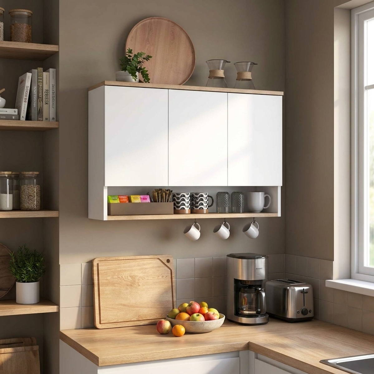 Mehrzweck-Wandschrank mit Regalböden und Türen Opus