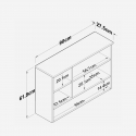 Mehrzweck-Wandschrank mit Regalböden und Türen Opus