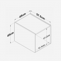 Armario colgante de pared con puerta para armario Elegance