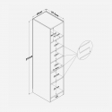 Armario columna ahorraespacio 1 puerta Omni