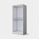 Moderner 2-türiger Kleiderschrank für das Schlafzimmer Pivot