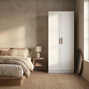 Kleiderschrank mit 2 Türen und Regalböden Versatile