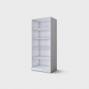Kleiderschrank mit 2 Türen und Regalböden Versatile