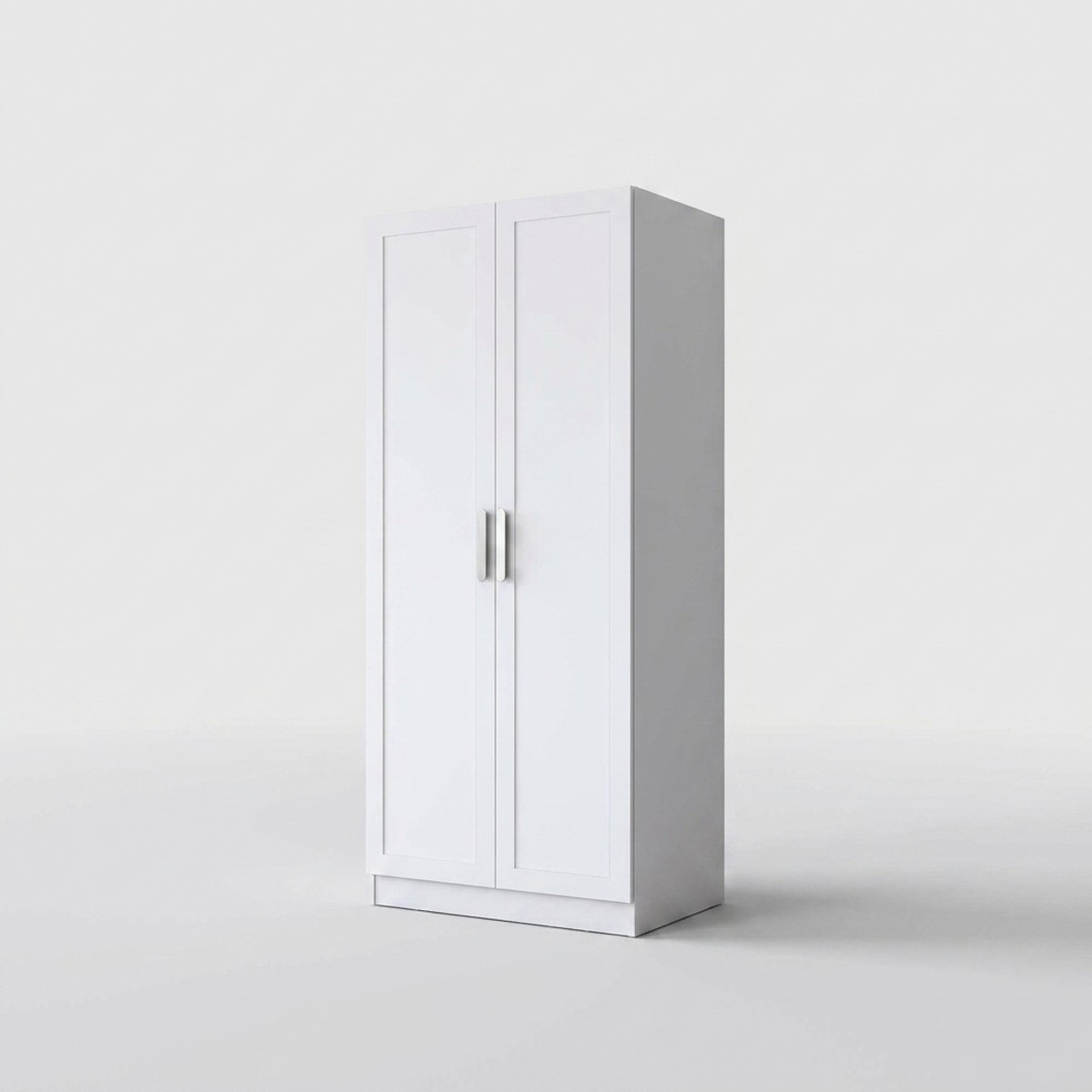 Armario de 2 puertas con estantes y barra para colgar Adapt
