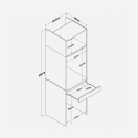 Mueble columna para lavadora y secadora Xylar