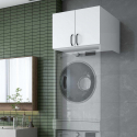 Mueble de baño suspendido con 2 puertas y estante Suspend