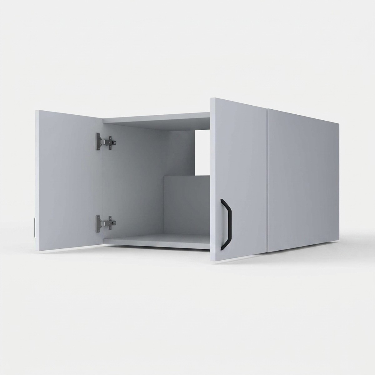 Mueble de baño suspendido con 2 puertas y estante Suspend