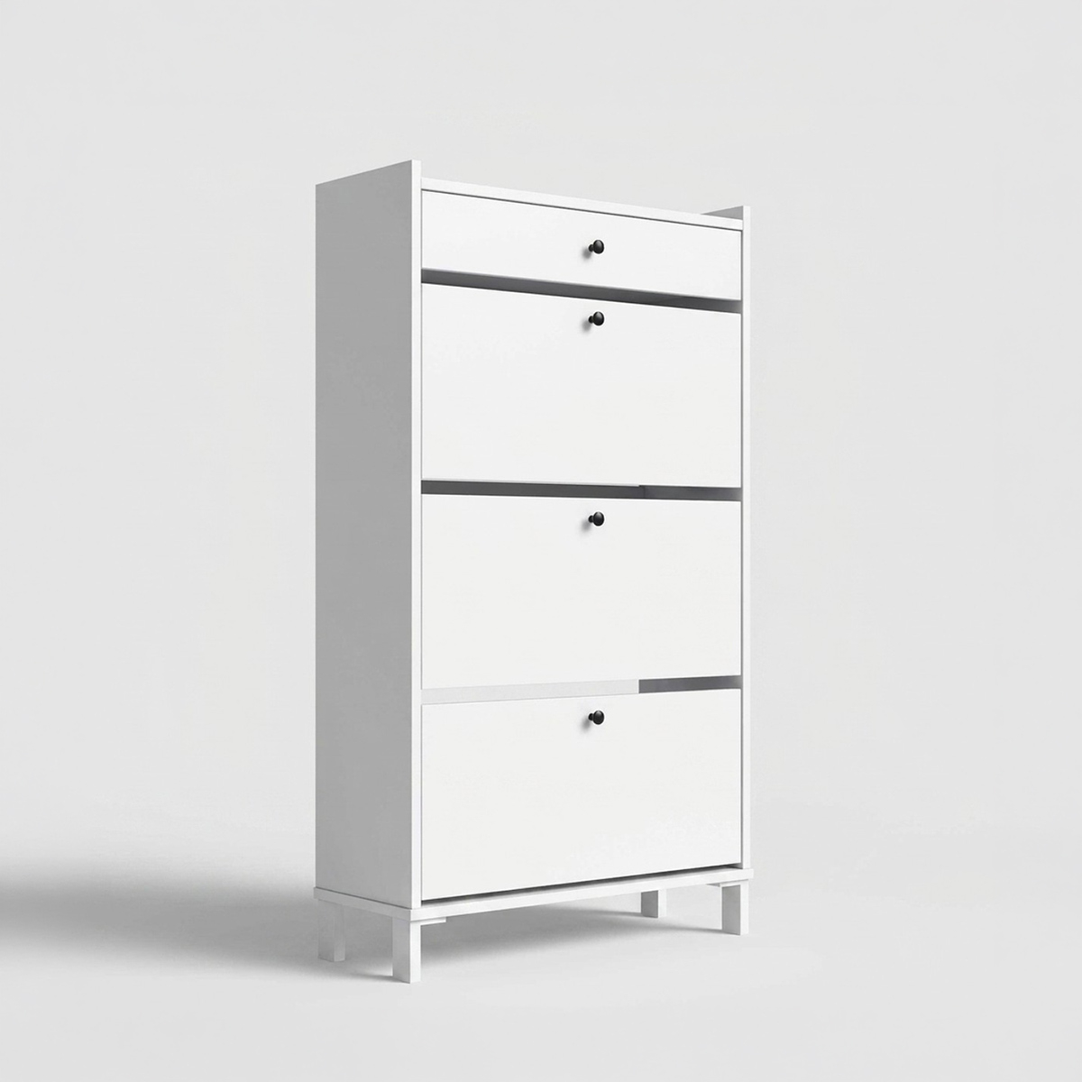 Zapatero ahorraespacio con cajón y 3 puertas abatibles Horizon